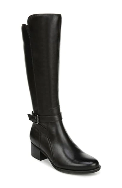 Naturalizer Demetria Tall Boot In Black Leather
