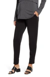 Angel Maternity Ponte Knit Maternity Pants In Black