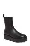 Vagabond Shoemakers Tara Tall Chelsea Boot In Black Leather
