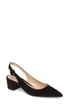 GIANVITO ROSSI BUCKLE POINTED TOE SLINGBACK PUMP,G92590-45RIC-CAM