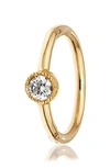 Maria Tash Scalloped Diamond Clicker Earring In Yellow Gold