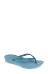 Fitflop Iqushion(tm) Crystal Embellished Flip Flop In Teal