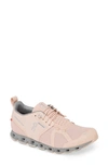 On Women's Cloud Waterproof Low-top Running Sneakers In Rose/ Lunar