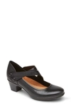 Rockport Cobb Hill Kailyn Asymmetrical Mary Jane Pump In Black