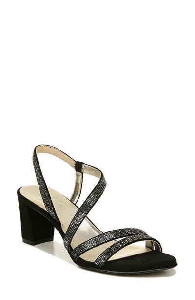 Naturalizer Vanessa Strappy Sandals Women's Shoes In Black Fabric