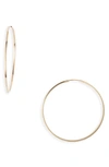 Bony Levy Essentials 14k Gold Thin Hoop Earrings In Yellow Gold