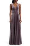 LULUS BESAME BEAUTIFUL NIGHT V-NECK VELVET GOWN,IDD73885