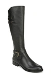 Naturalizer Jessie Knee High Riding Boot In Black Leather