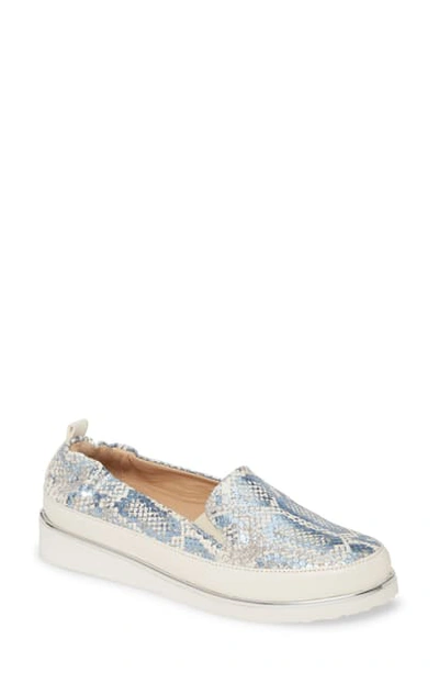 Ron White Nell Pitone Slip-on Sneaker In Sky