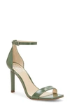 Vince Camuto Lauralie Ankle Strap Sandal In Green Tea Patent Leather