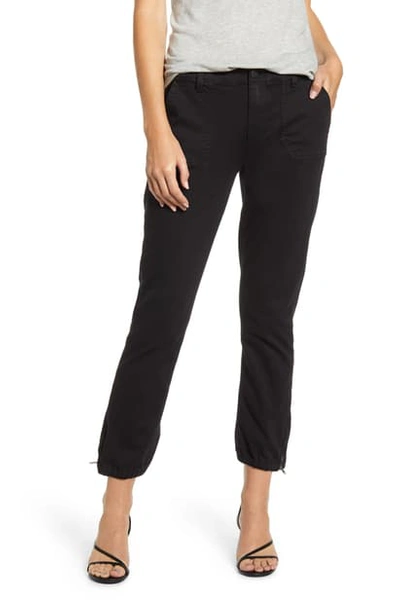 Paige Mayslie Transcend Black Stretch-denim Trousers In Schwarz