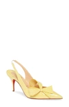 CHRISTIAN LOUBOUTIN CLARE BOW POINTED TOE SLINGBACK PUMP,1191008