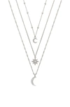 ETTIKA SET OF 3 CELESTIAL PENDANT NECKLACES,N2002.RH