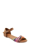 Bueno Cara Sandal In Bright Multi Leather