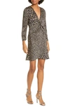 RIXO LONDON LILLY LEOPARD PRINT SILK MINIDRESS,RIX10 430 120 663