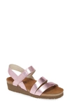 Naot 'kayla' Sandal In Pink Mirror Leather