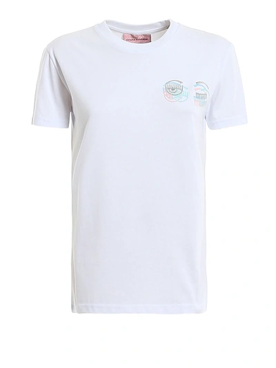 Chiara Ferragni Glitch T-shirt In White