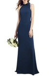 AFTER SIX BOW NECK CREPE GOWN,6827
