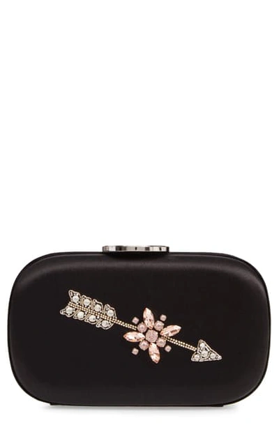 Giambattista Valli Zodiac Embellished Clutch In Black Sagittarius