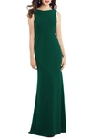 Dessy Collection Sleeveless Blouson Bodice Trumpet Gown In Hunter