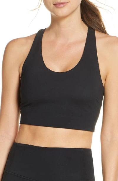 Zella Studio Lite Longline Bra In Black