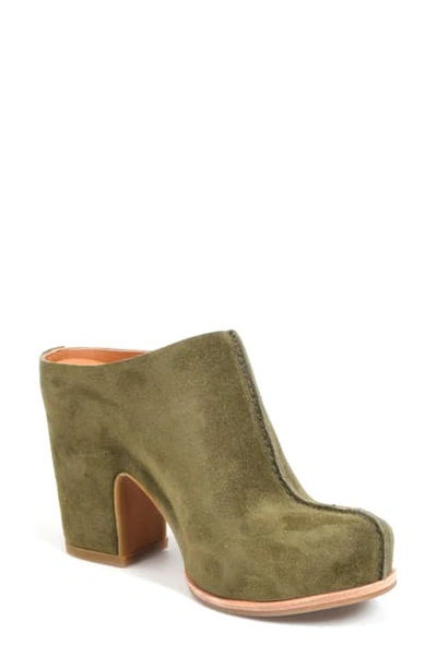 Kork-easer Kork-ease Sagano Clog In Green Suede