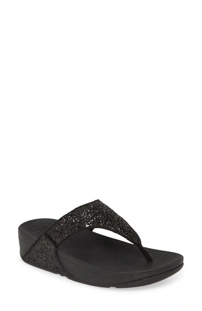 Fitflop Rumba Sandal In Black Glitter 339