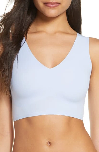 True & Co. True Body V-neck Bralette In Inspired Blue