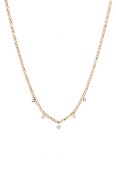 ZOË CHICCO ZOË CHICCO EXTRA-SMALL CURB CHAIN NECKLACE,XSCCN-2-5D