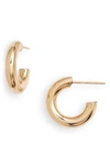BONY LEVY BONY LEVY 14K GOLD SMALL THICK HOOP EARRINGS,FLE221115Y