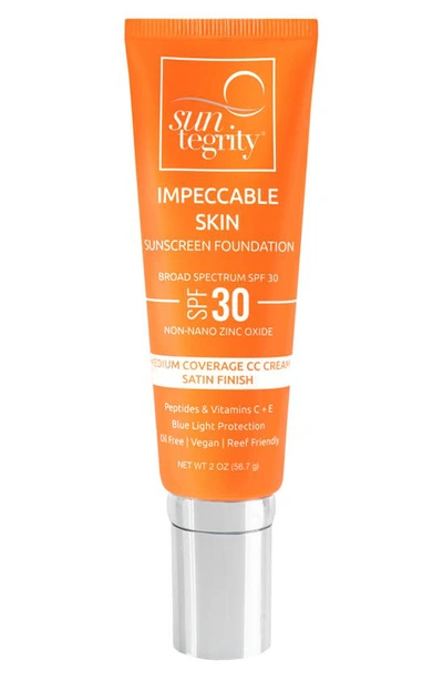 Suntegrity Impeccable Skin Moisturizing Face Sunscreen In Bronze