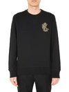 ALEXANDER MCQUEEN ALEXANDER MCQUEEN EMBELLISHED MONOGRAM LOGO SWEATSHIRT