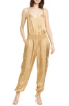 Cinq À Sept Amia Twill Jumpsuit In Gold