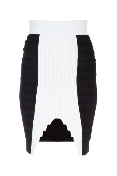 Balmain Fitted Pencil Skirt In Multi