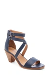 Lucky Brand Women's Ressia High-heel Sandals Women's Shoes In Indigo Leather