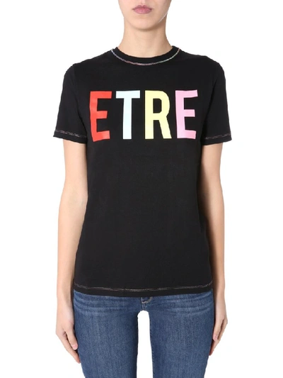 Etre Cecile Short Sleeve Etre Logo T-shirt In Black