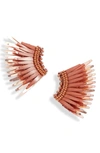 Mignonne Gavigan Mini Madeline Earrings In Brown/ Rosegold