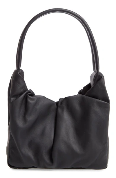 Staud Felix Leather Top Handle Bag In Black