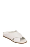 Evolve Odyssa Slide Sandal In Ivory Leather
