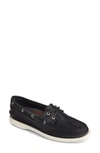 Sperry 'authentic Original' Boat Shoe In Black/ Black Leather