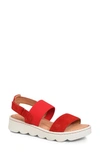 Born B?rn Patriotic Slingback Sandal In Red Suede