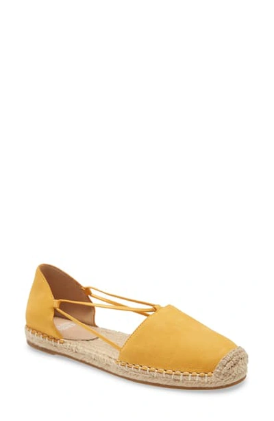 Eileen Fisher Lee Espadrille Flat In Yellow Nubuck