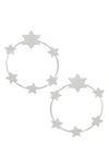 CANVAS JEWELRY JULIETTE STAR HOOP EARRINGS,20862E-SL