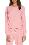 PJ SALVAGE PEACHED JERSEY SWEATSHIRT,RSRLLS1