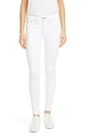 Rag & Bone Buckley Cropped Cotton-blend Twill Tapered Pants In White