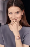 Monica Vinader Engravable Baja Stone Bracelet In Rose Gold/ Grey