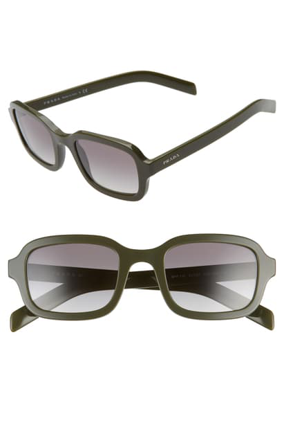 prada 51mm rectangular sunglasses
