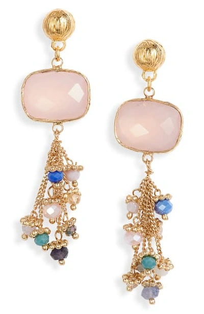 Gas Bijoux Happy Drop Earrings In Pink