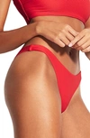 Seafolly Sea Dive Bikini Bottoms In Chili