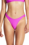 Seafolly High Cut Bikini Bottoms In Purple Haze